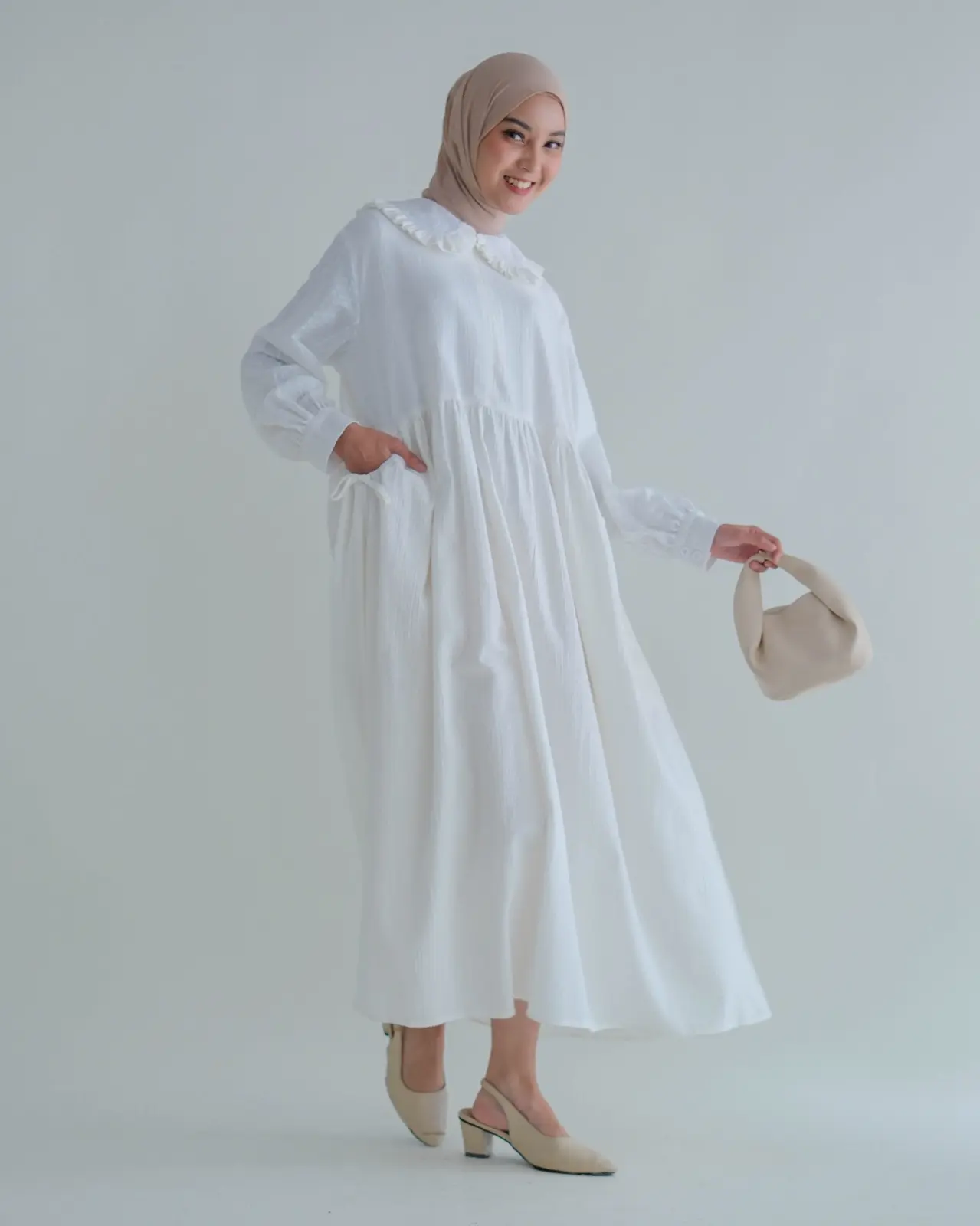 Thalia Maxi Dress BROKEN WHITE - Image 3