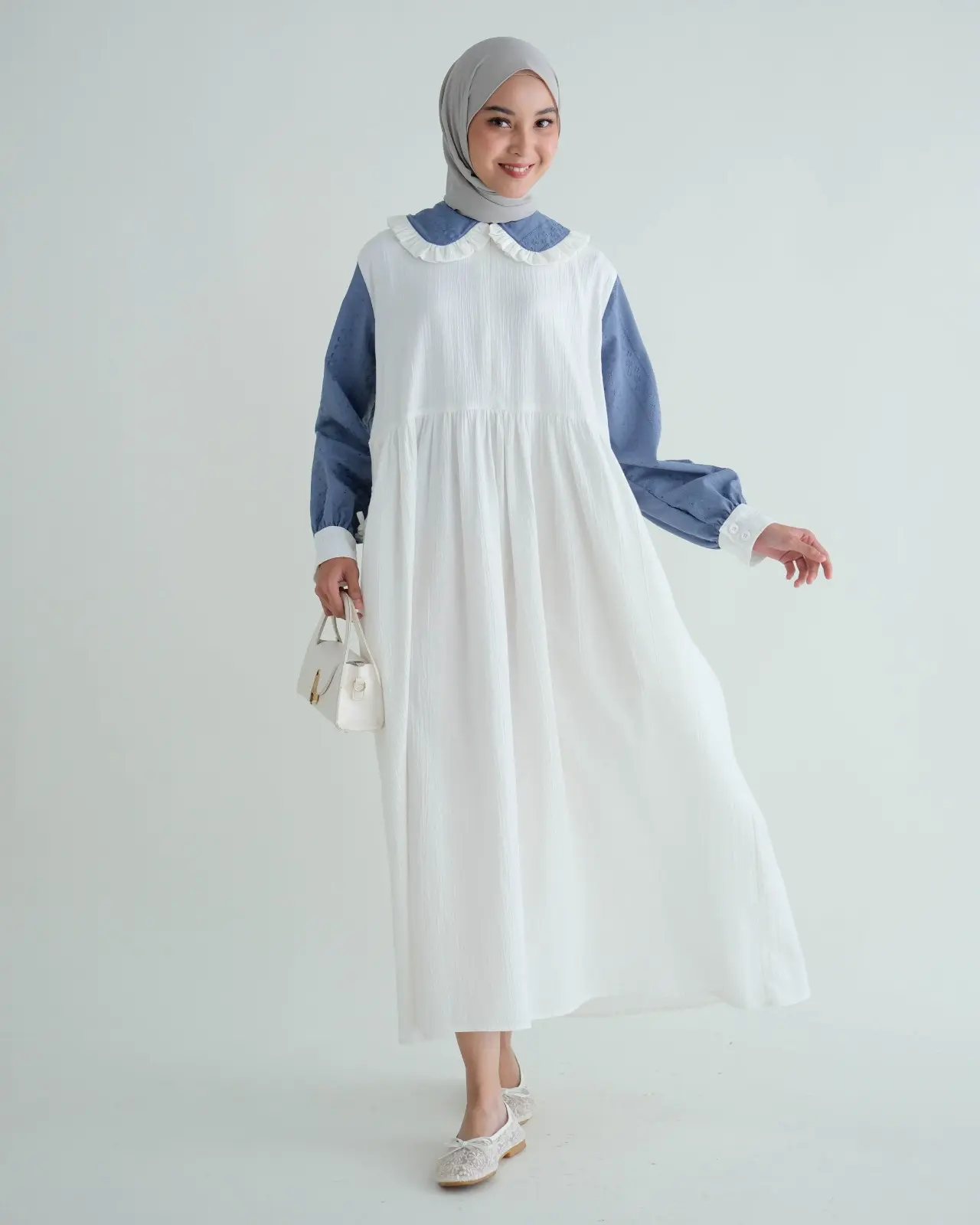 Thalia Maxi Dress BLUE DENIM