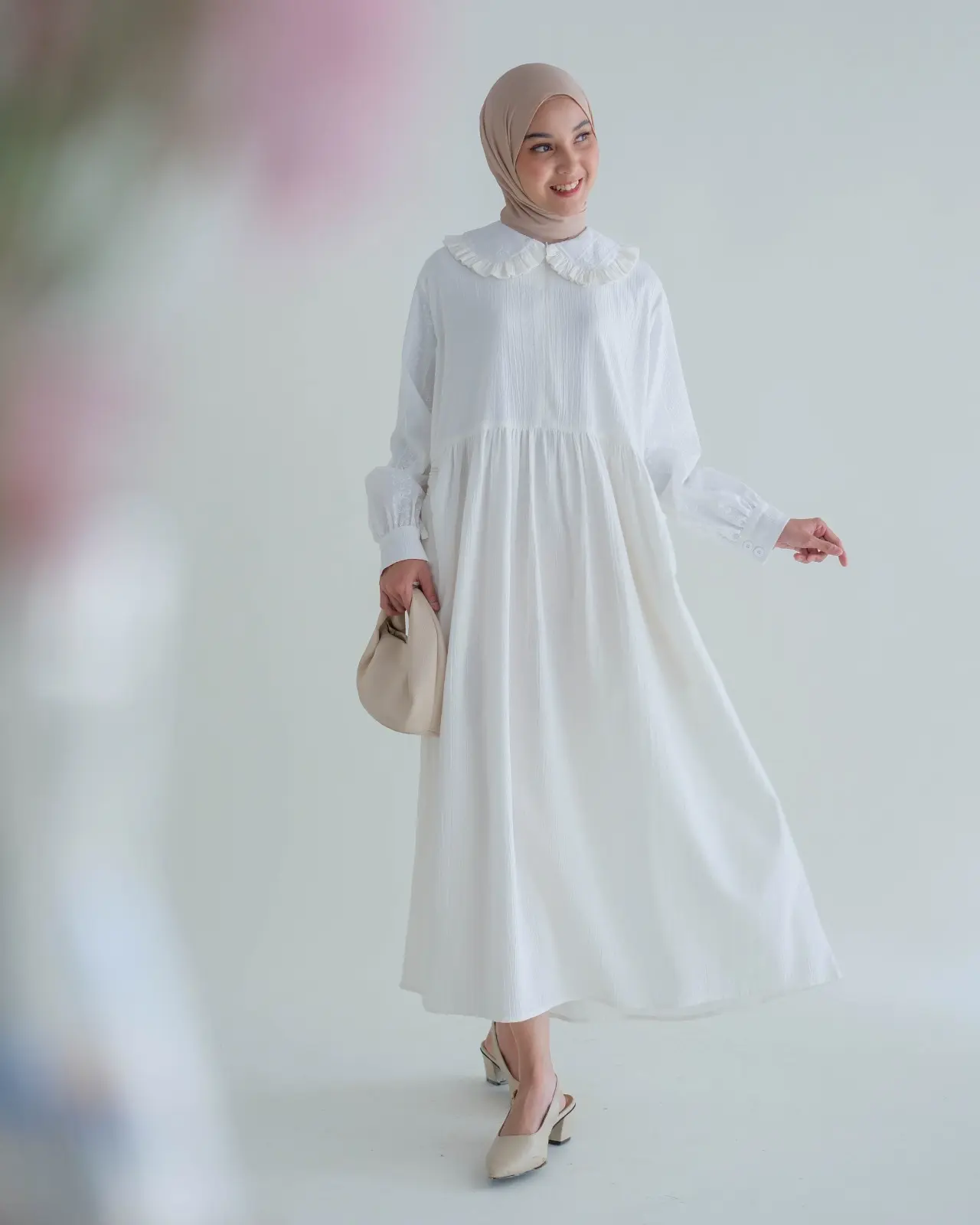 Thalia Maxi Dress BROKEN WHITE