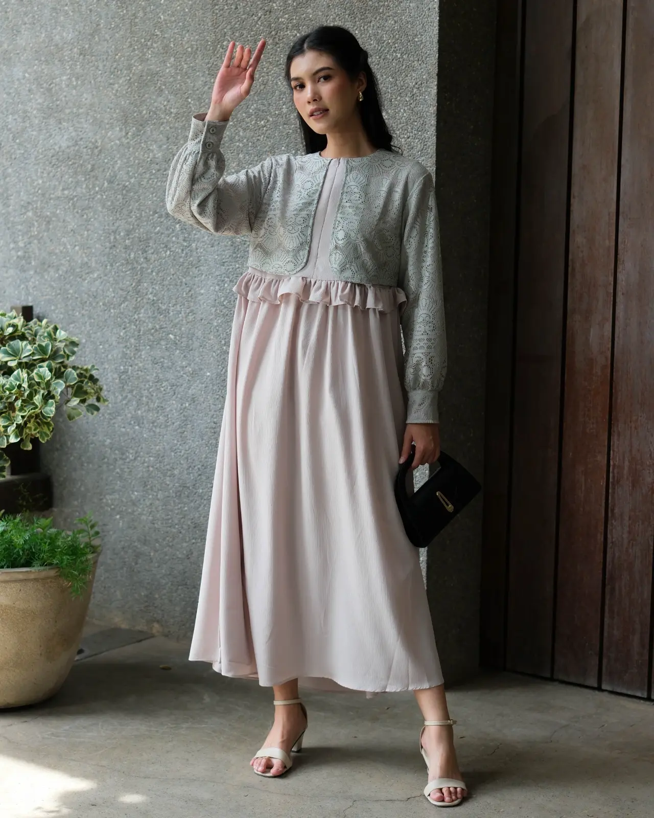 Tsabina Maxi Dress Mint - Image 3