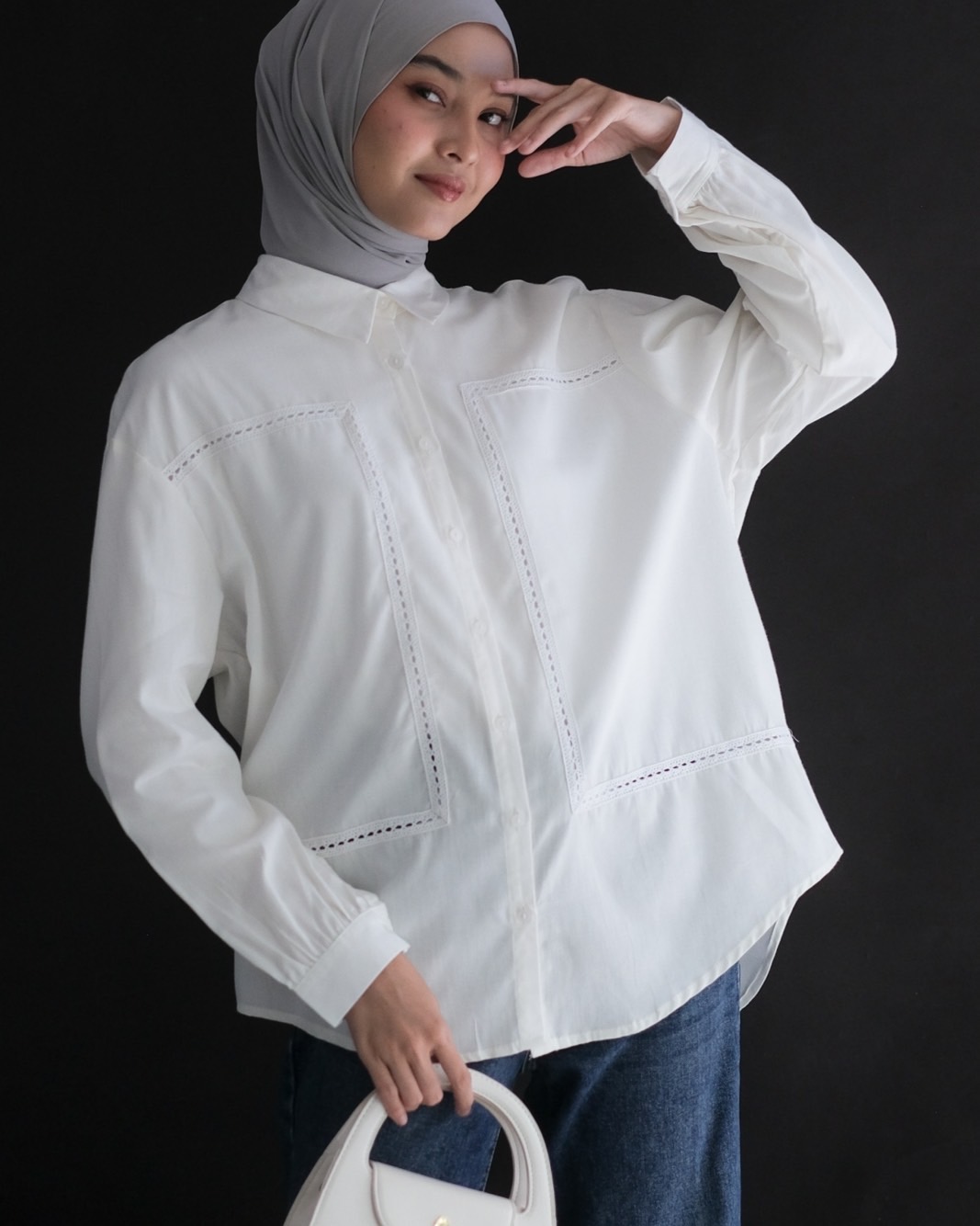 Kivata Shirt Kode 3283 Broken White