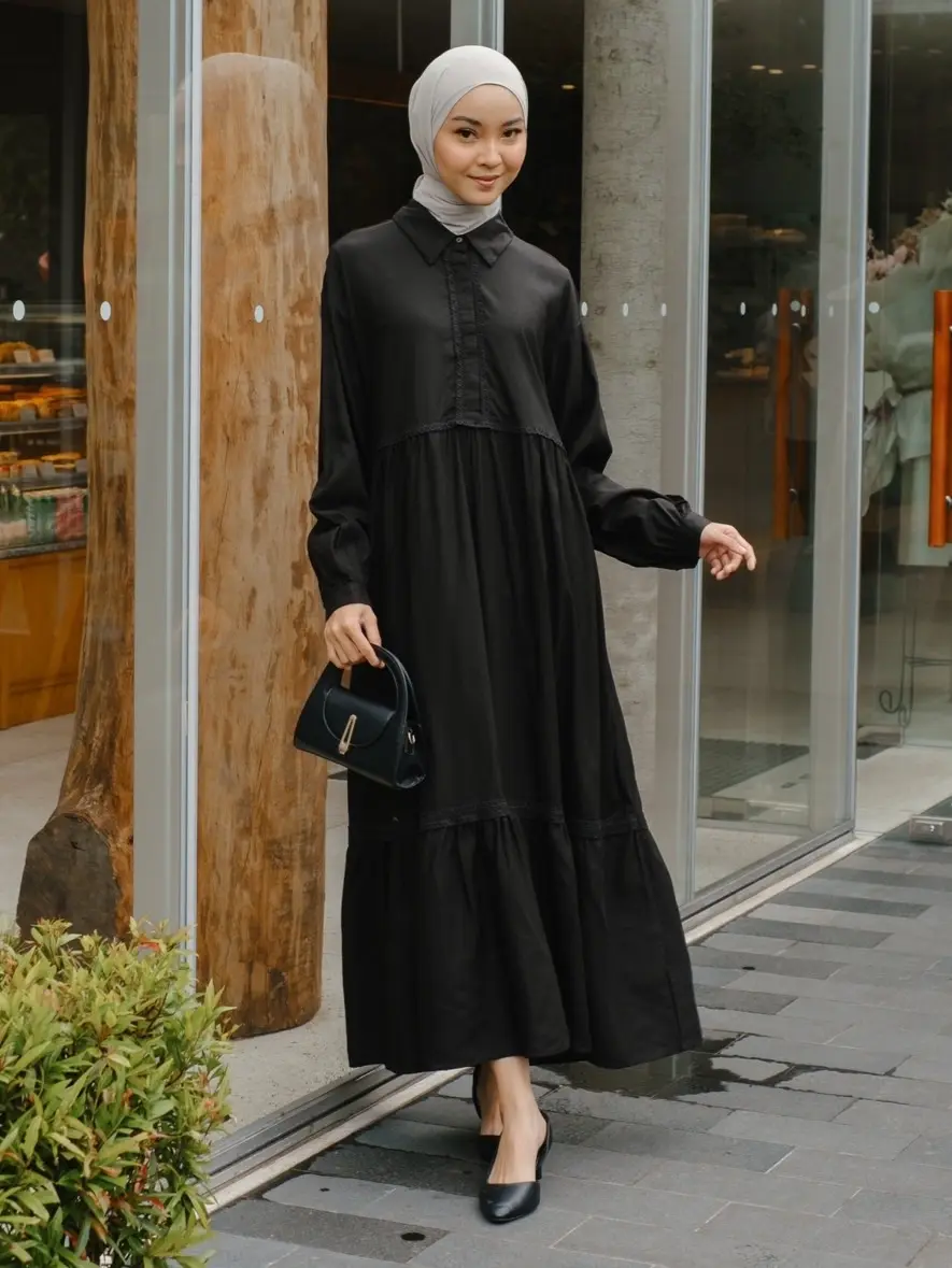 Zalwah Maxi Dress Kode 1407 Black - Image 2