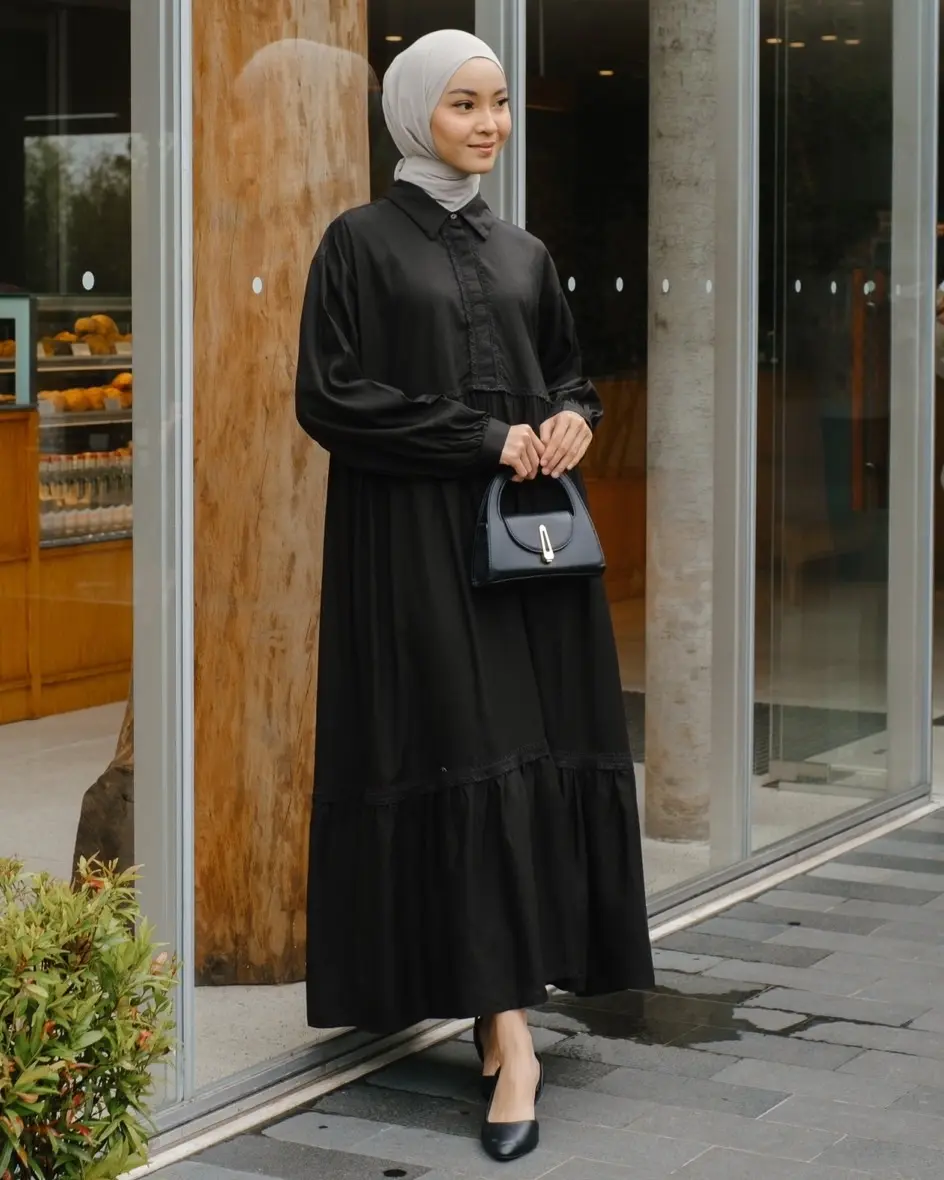 Zalwah Maxi Dress Kode 1407 Black