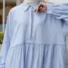 Zalwah Maxi Dress Kode 1407 Blue - Image 2