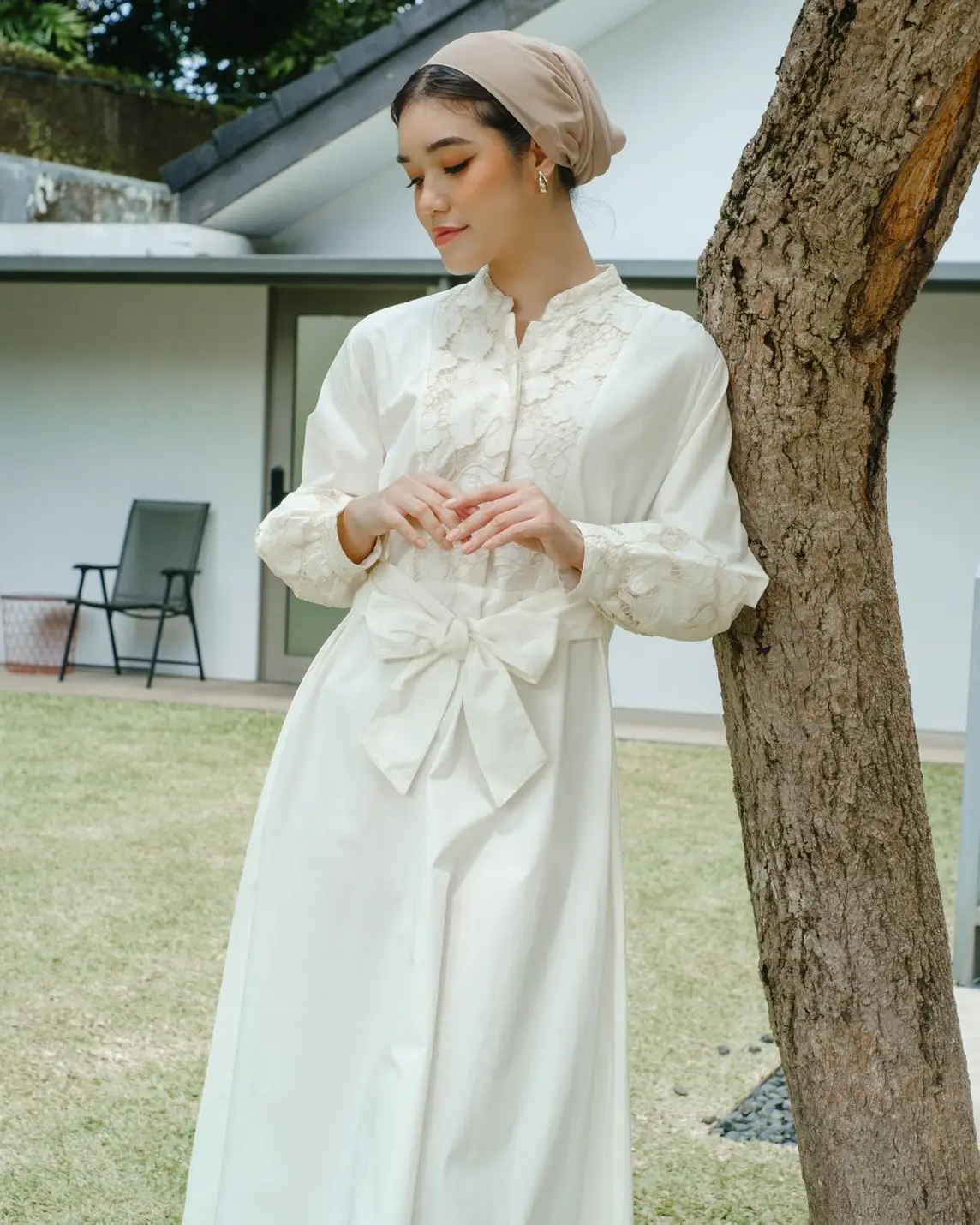 Haifa Maxi Dress Kode 80100 Broken White - Image 2