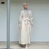 Haifa Maxi Dress Kode 80100 Cream - Image 5