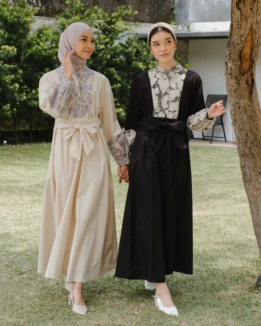 Haifa Maxi Dress Kode 80100 Cream - Image 4