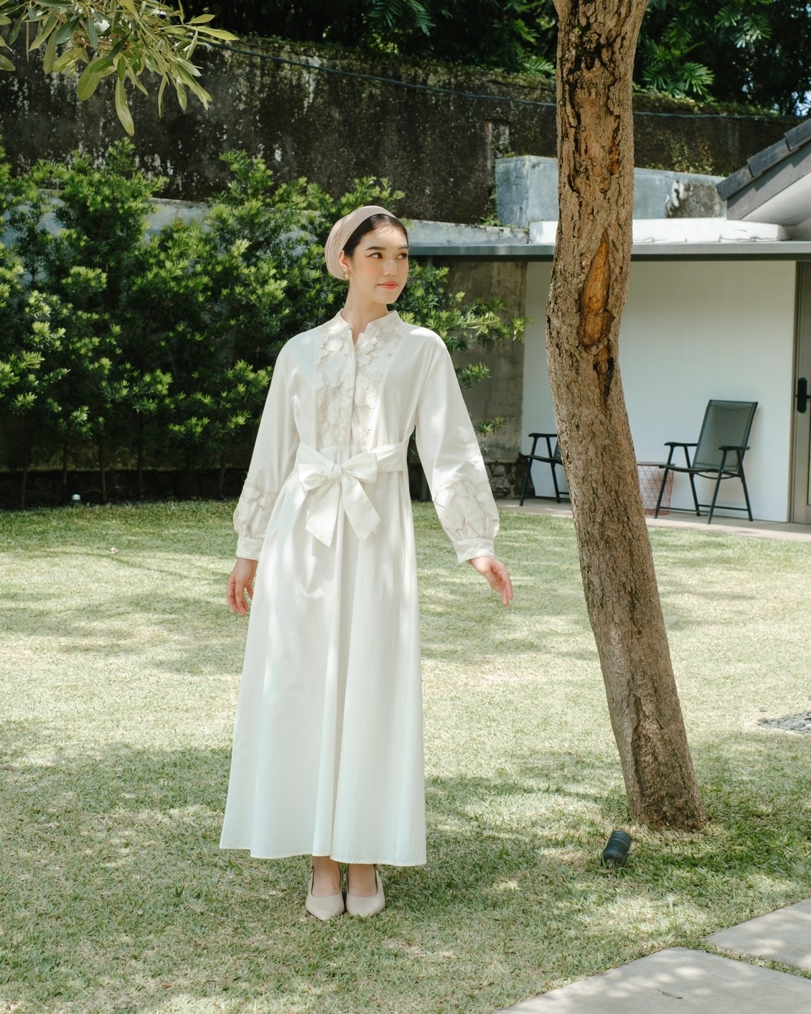 Haifa Maxi Dress Kode 80100 Broken White