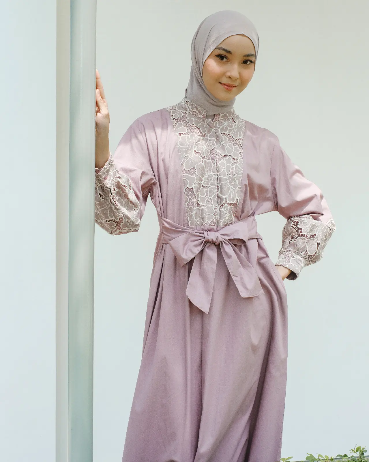 Haifa Maxi Dress Kode 80100 Mauve - Image 3