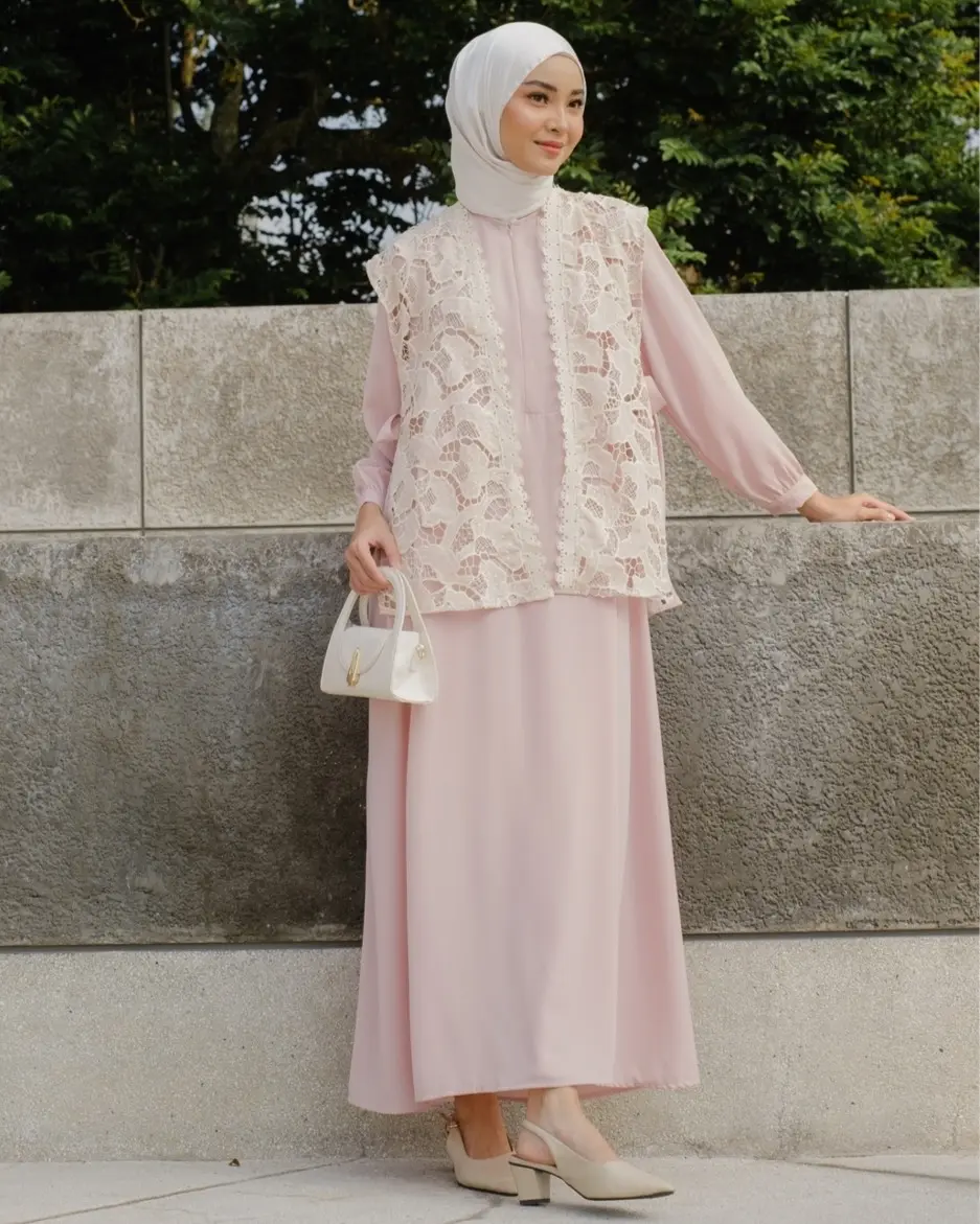 Denita Maxi Dress Kode 20321 Dusty Pink - Image 4
