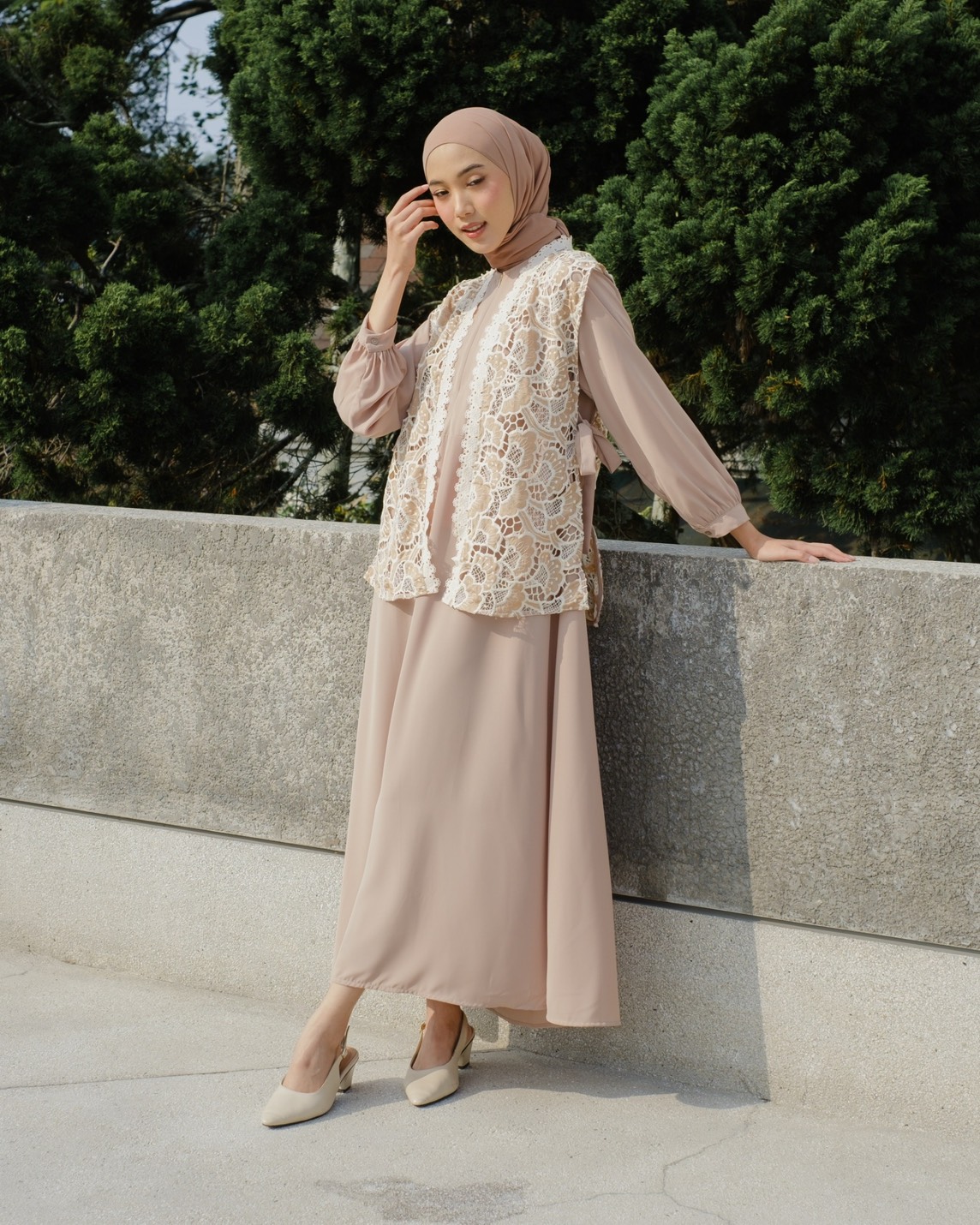 Denita Maxi Dress Kode 20321 Khaki - Image 3