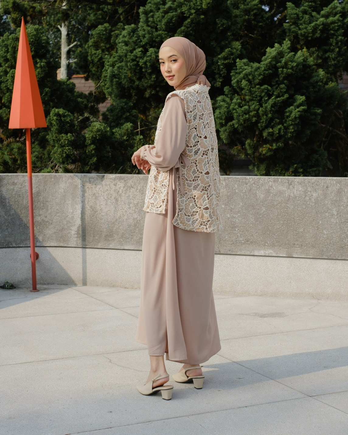 Denita Maxi Dress Kode 20321 Khaki - Image 2