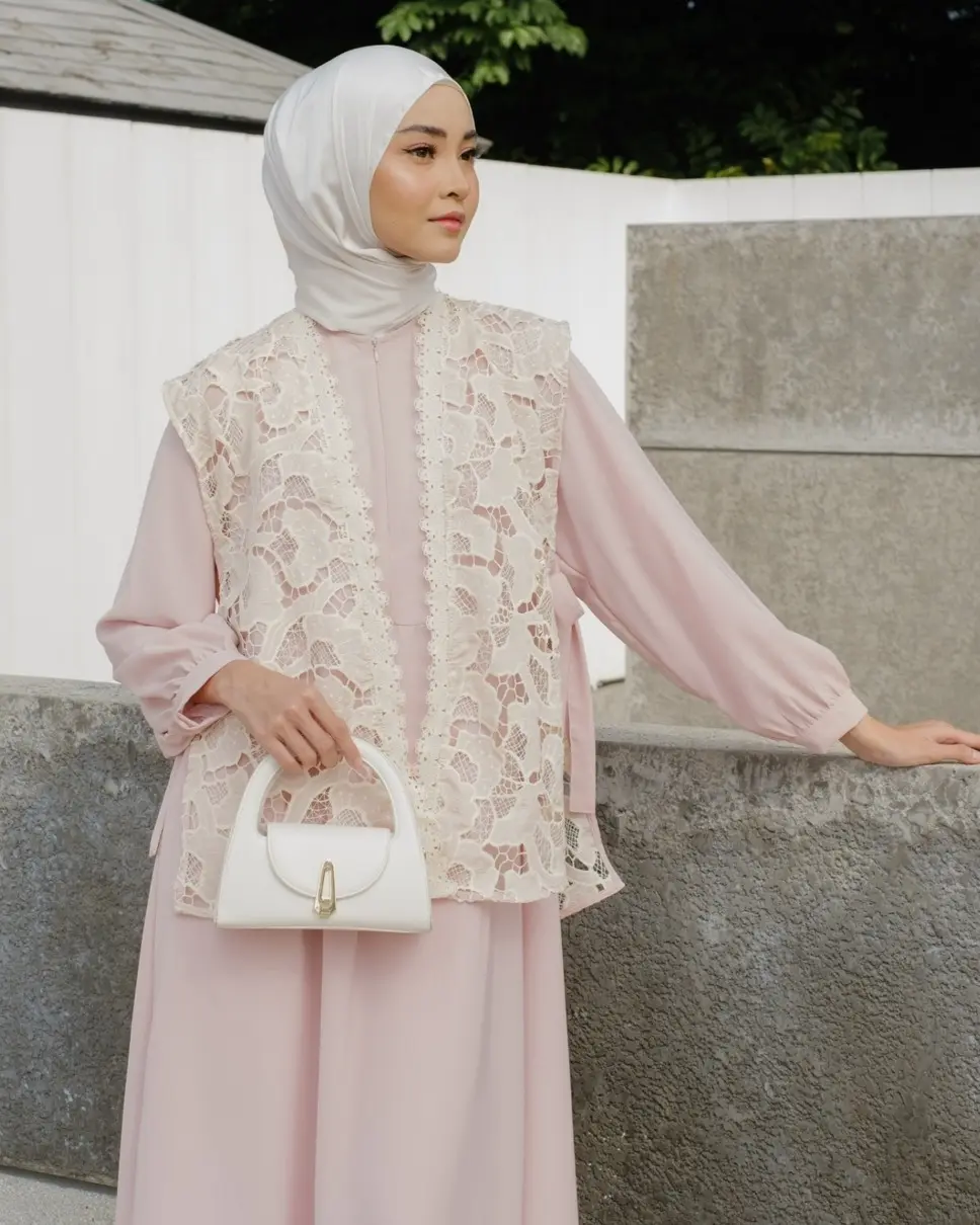 Denita Maxi Dress Kode 20321 Dusty Pink - Image 3