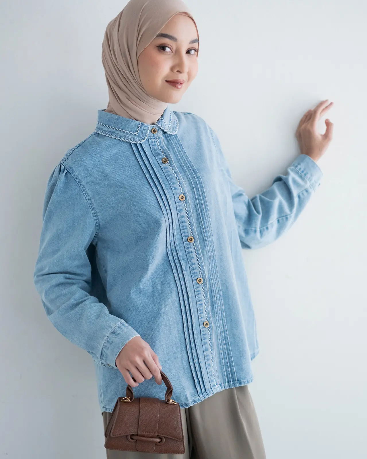 Gabriel Denim Shirt Kode 350E Light Blue - Image 2
