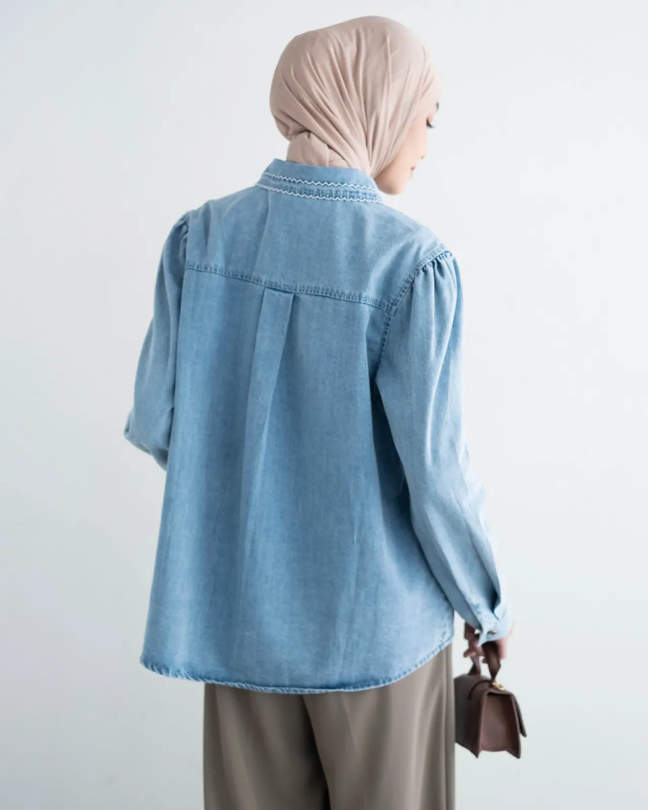 Gabriel Denim Shirt Kode 350E Light Blue - Image 3