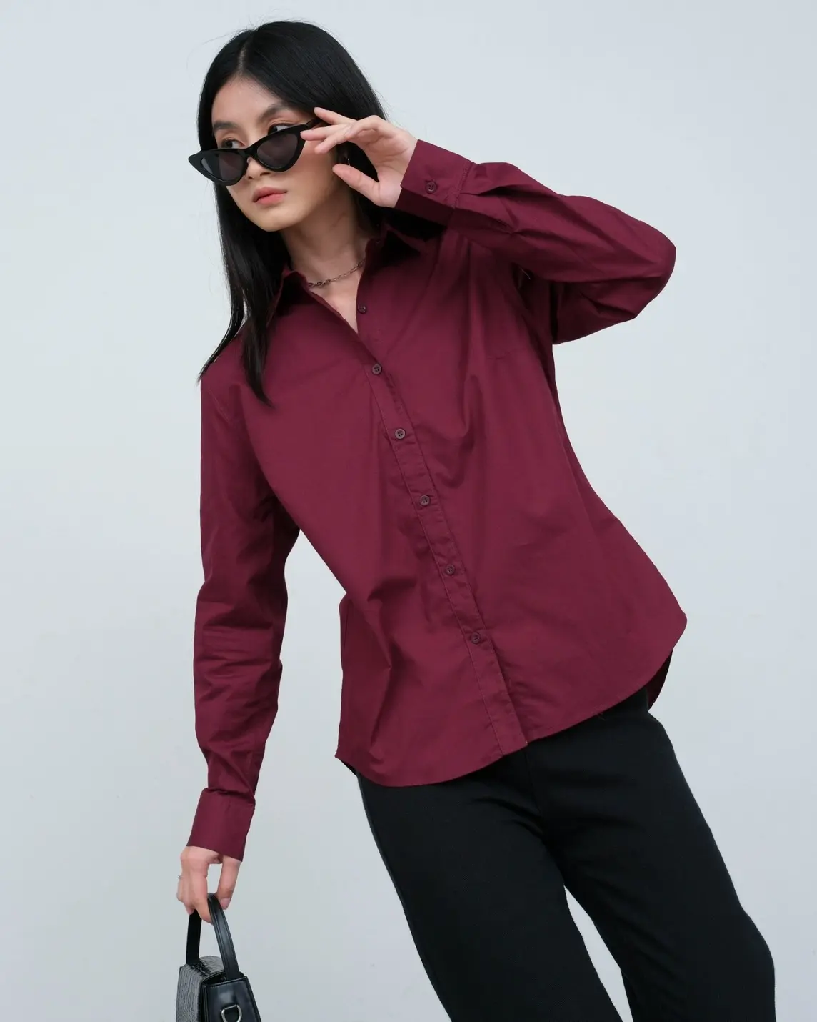 Hetvi Shirt Kode 4740 Maroon - Image 2