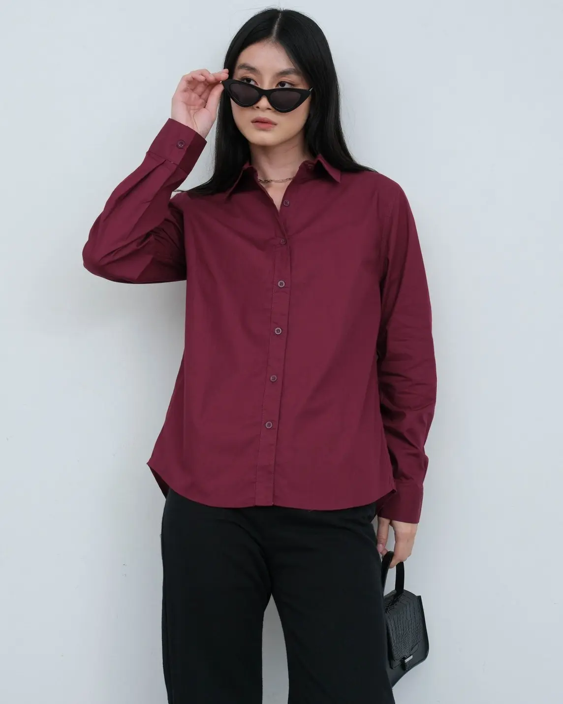 Hetvi Shirt Kode 4740 Maroon