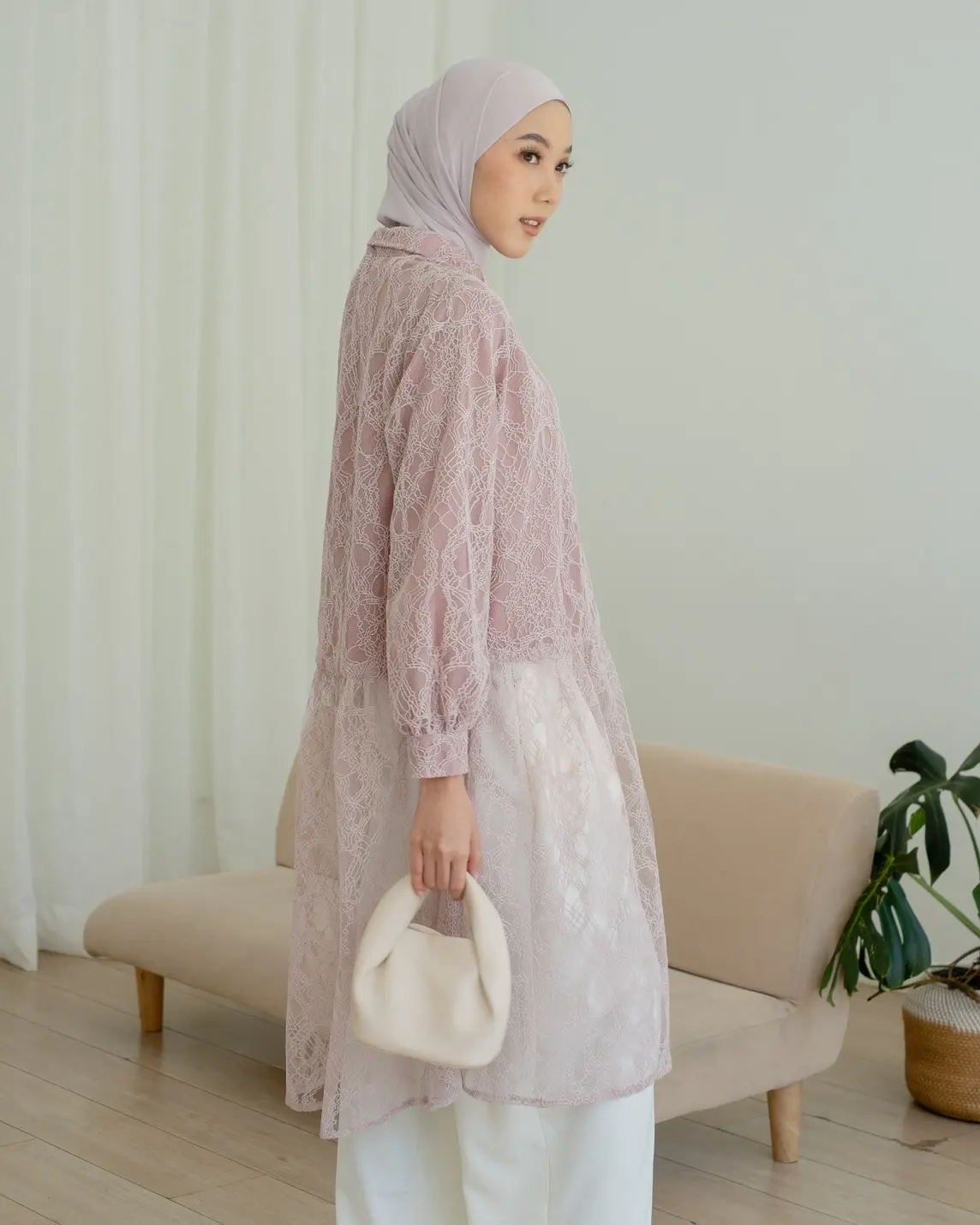 NAHRANI TUNIC DUSTY PINK - Image 3