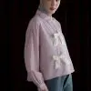 Allen Stripe Shirt Kode 20328 Pink - Image 3