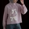 Allen Stripe Shirt Kode 20328 Pink - Image 2