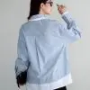Inori Stripe Shirt Kode Lm 4799 Blue Stripe Small - Image 3