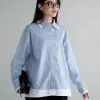 Inori Stripe Shirt Kode Lm 4799 Blue Stripe Small - Image 2