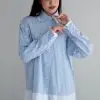 Inori Stripe Shirt Kode Lm 4799 Blue Stripe Big - Image 3