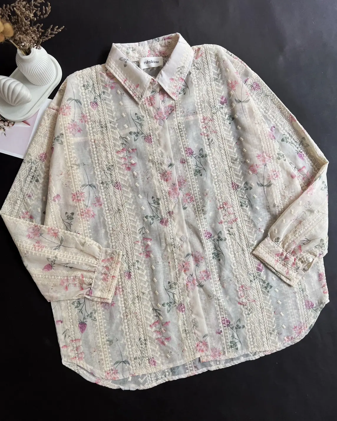 Agnetha Shirt Kode 14959 Cream