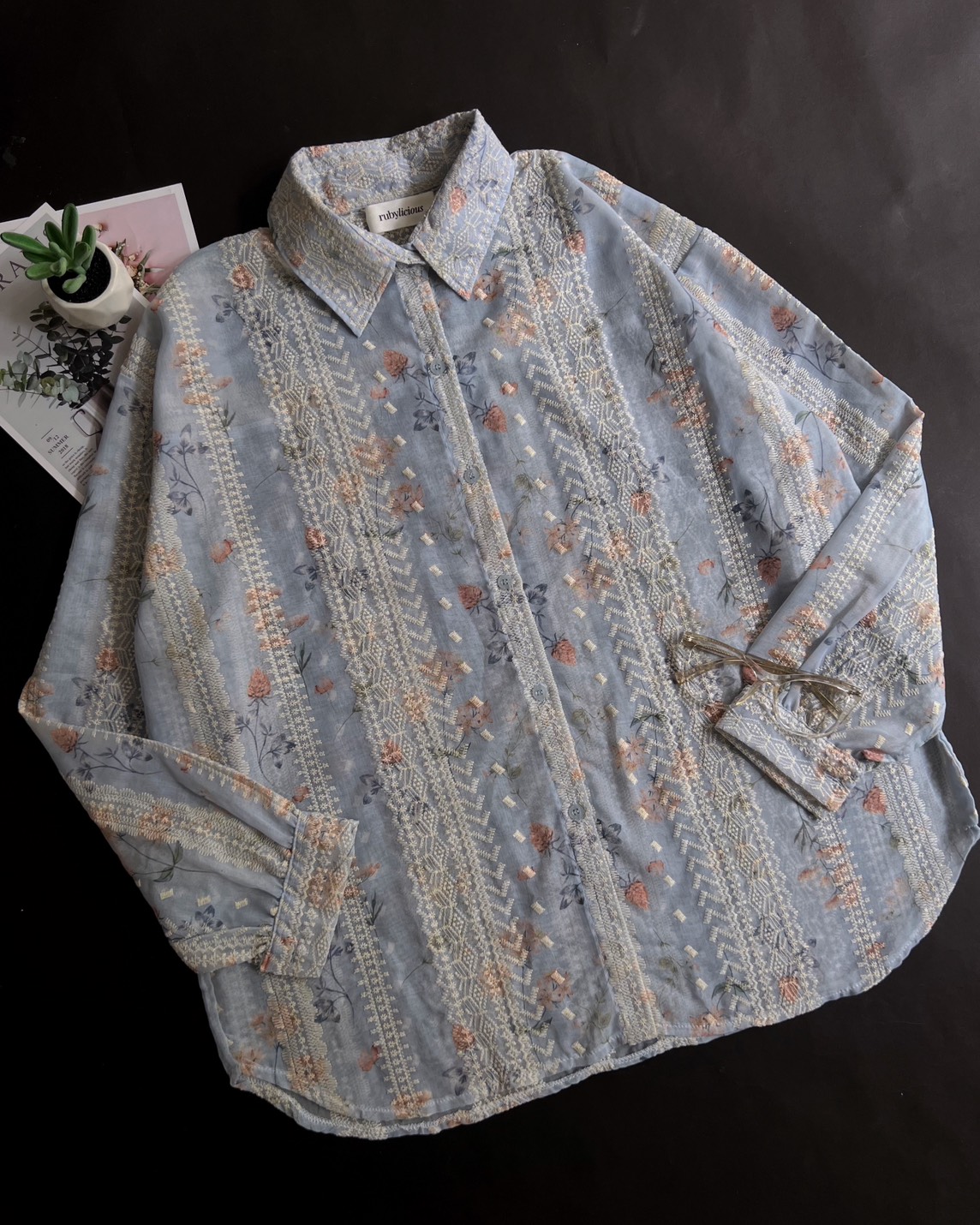 Agnetha Shirt Kode 14959 Blue