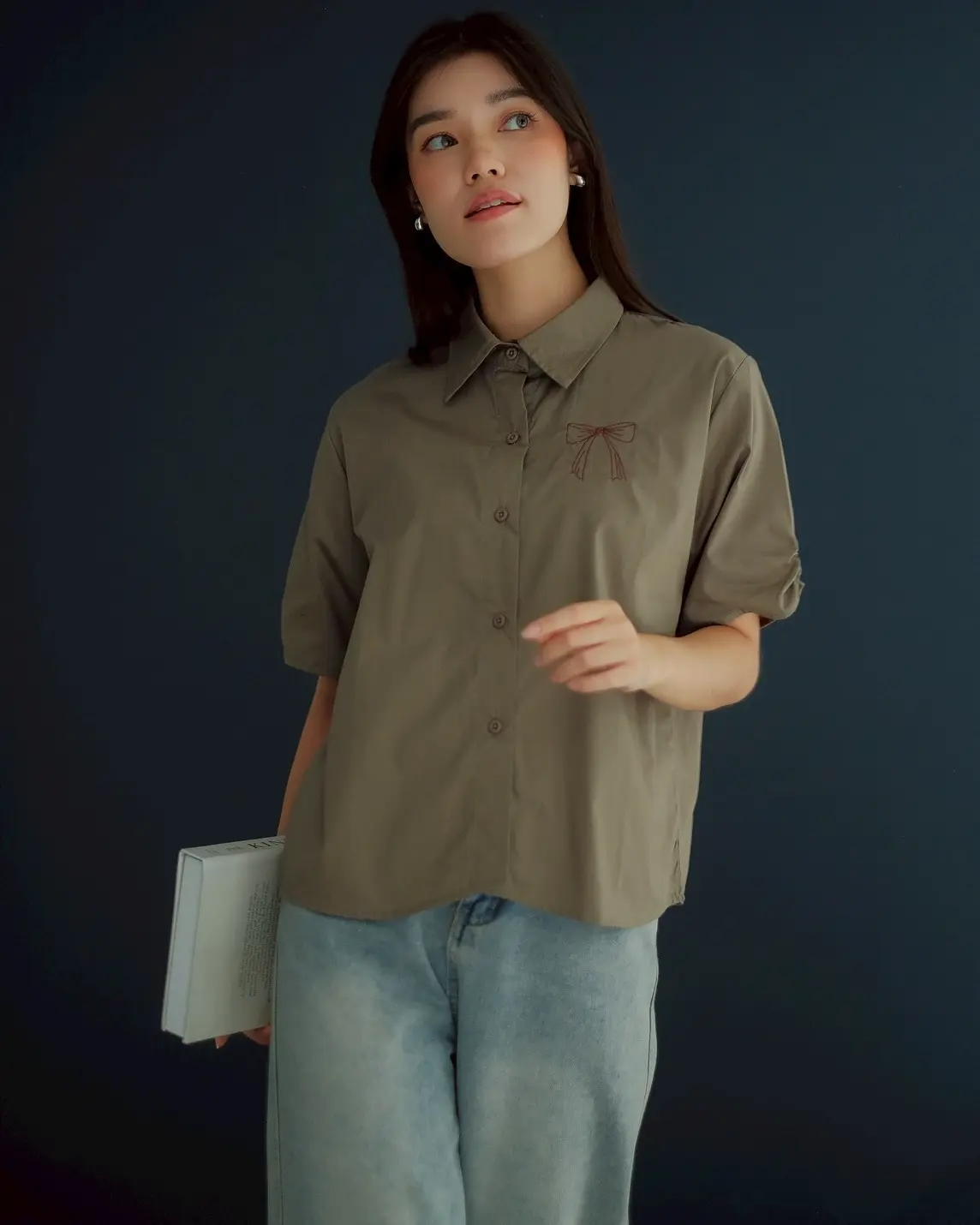 Brenda Shirt Olive - Image 3