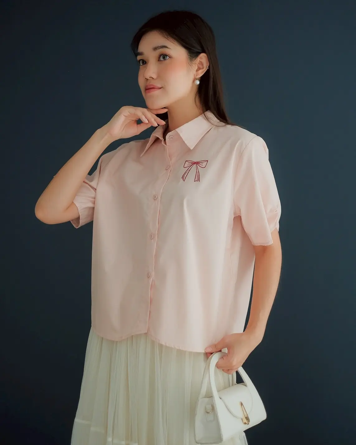 Brenda Shirt Pink - Image 3