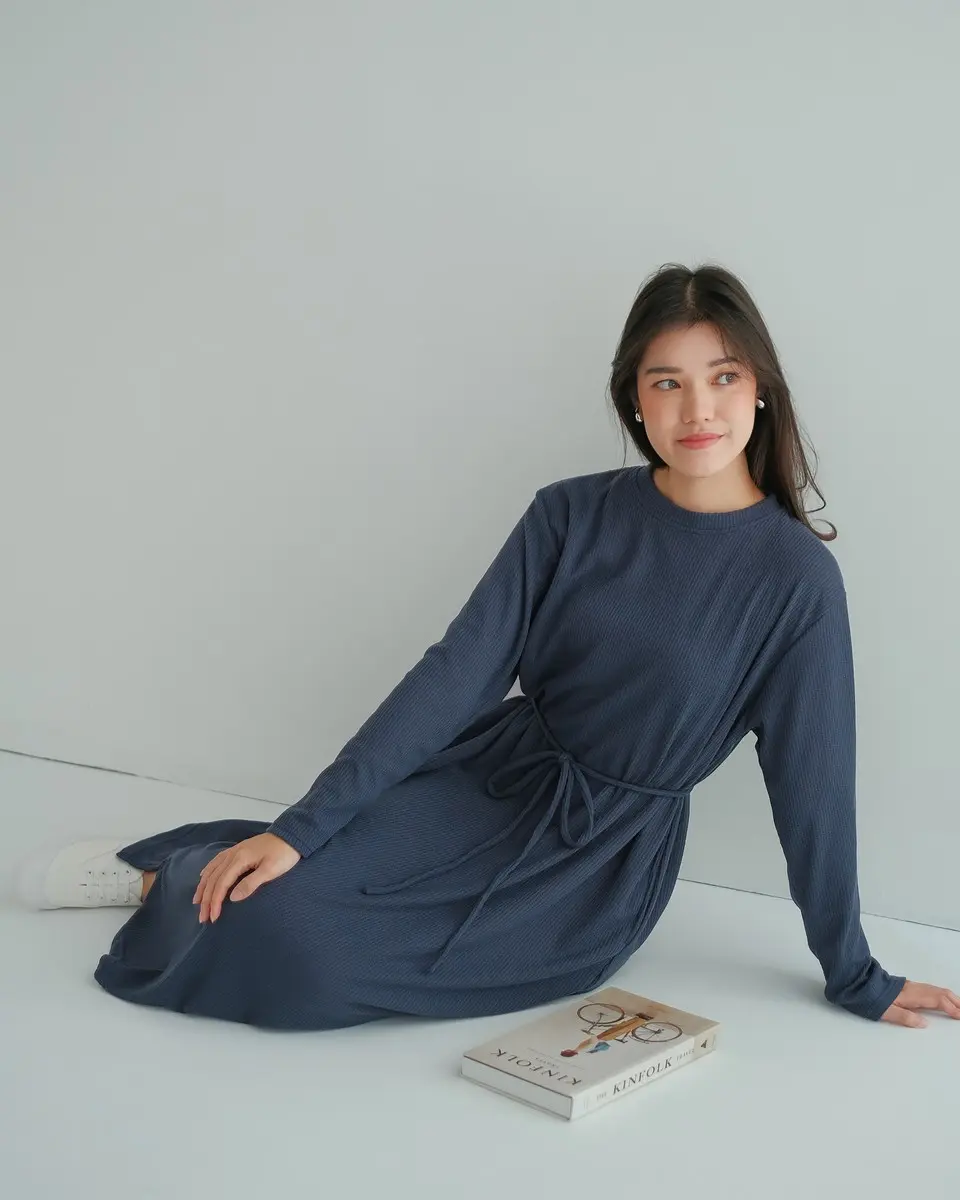 Dairi Dress Kode 80335 Blue Denim - Image 3