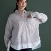 Farzia Stripe Shirt Kode 70667 Cream
