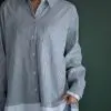 Farzia Stripe Shirt Kode 70667 Grey - Image 2