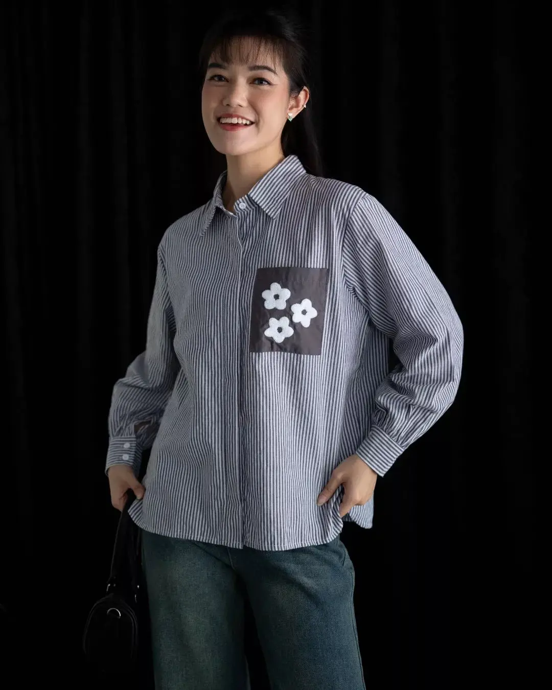 Harisa Shirt Dark Grey - Image 2