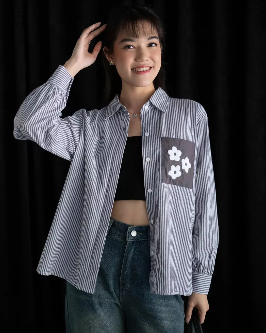 Harisa Shirt Dark Grey