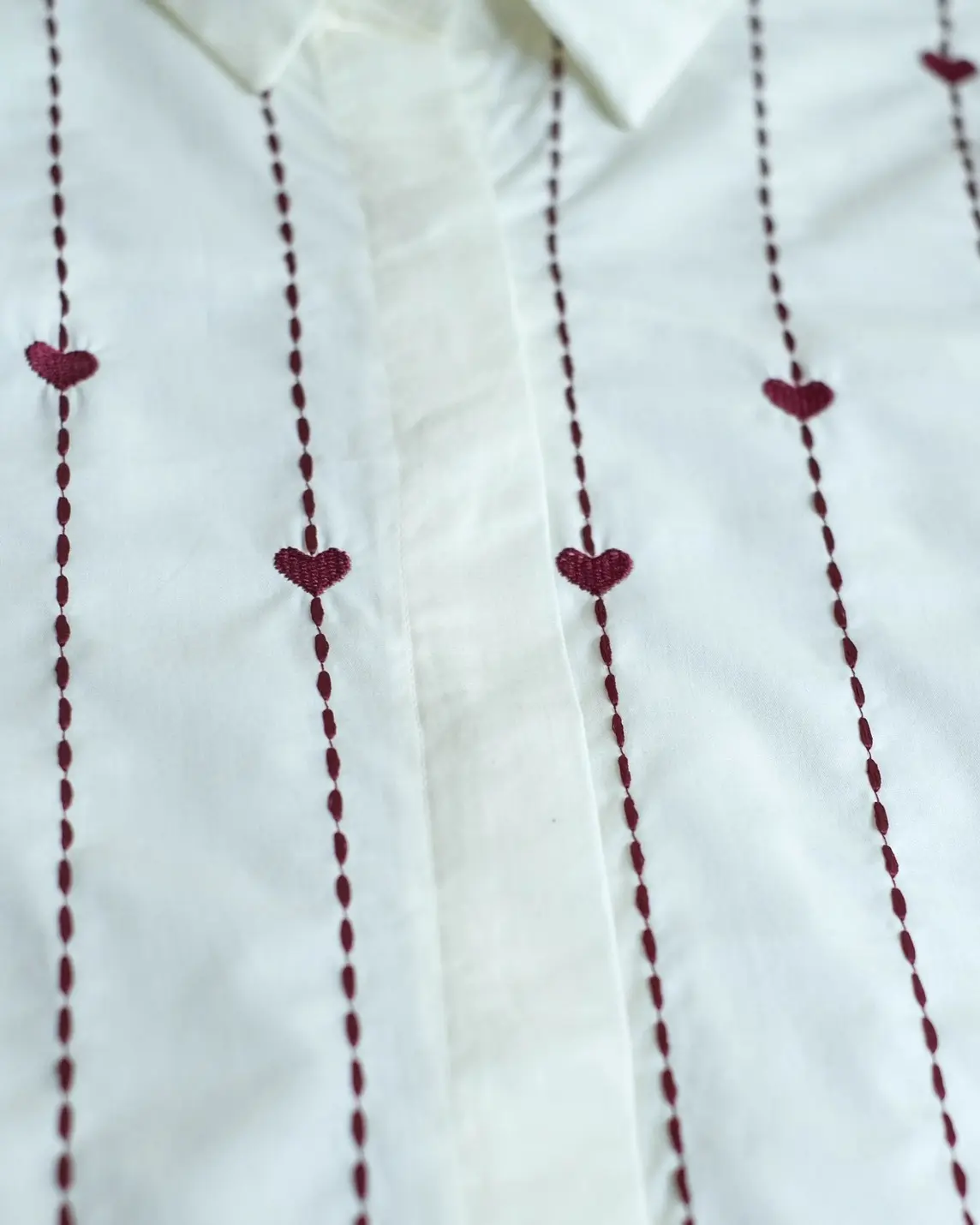 Swain Shirt Kode 20327 Broken White-Maroon - Image 3