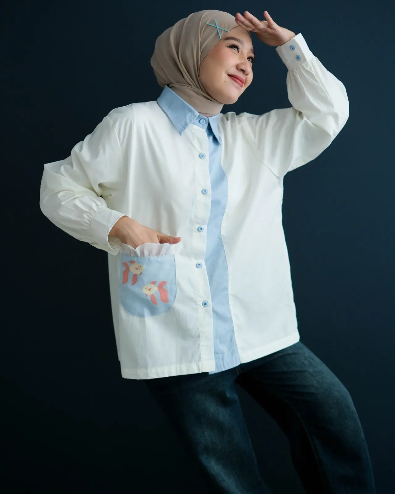 Fishbowl Shirt Broken White