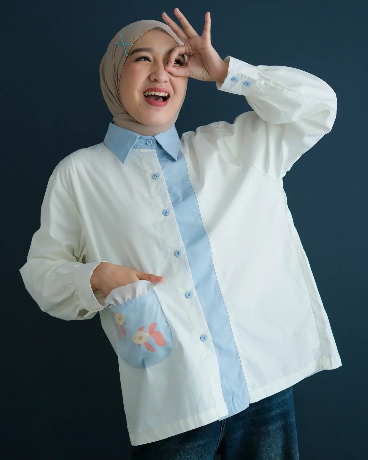 Fishbowl Shirt Broken White - Image 2