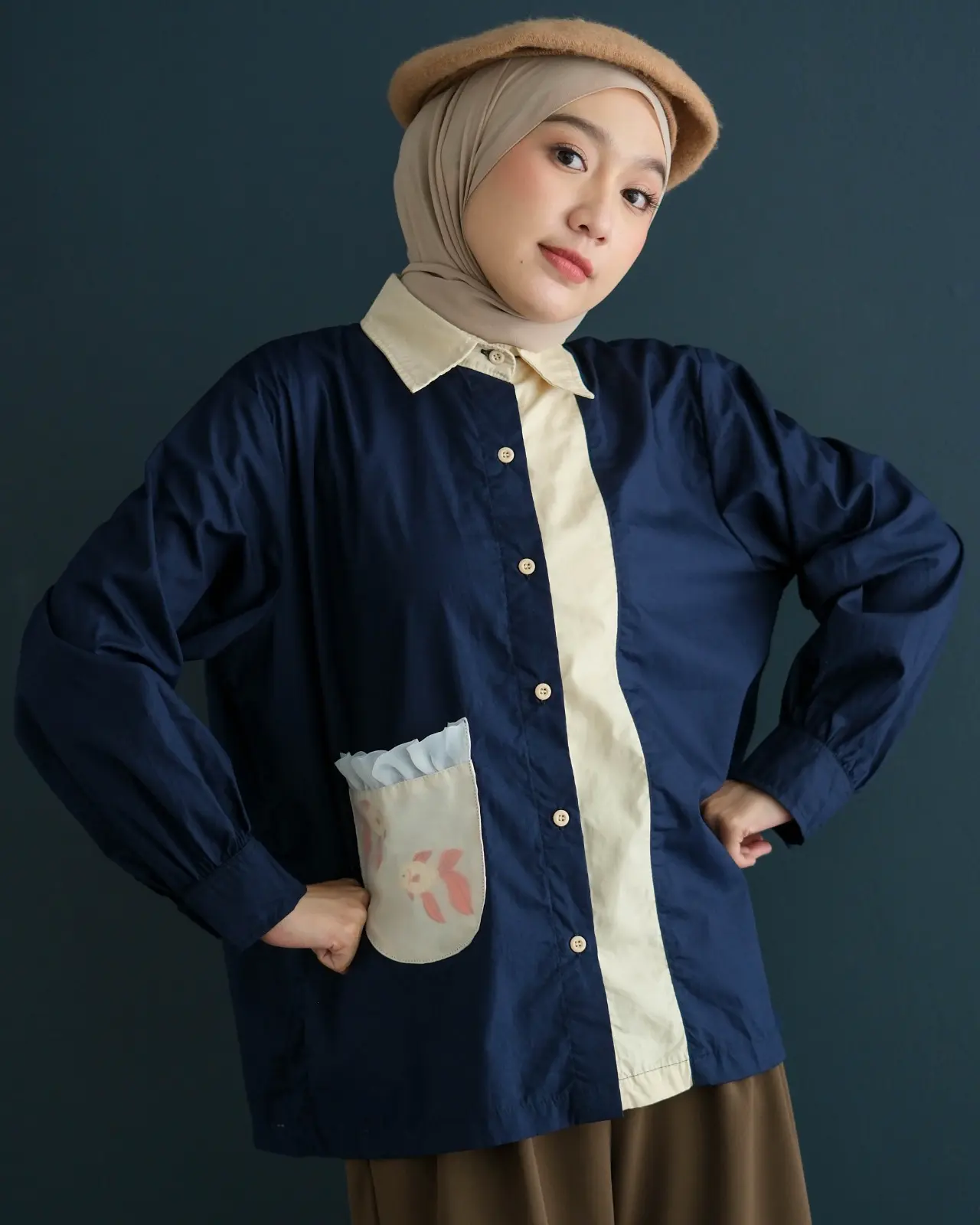 Fishbowl Shirt Navy - Image 2