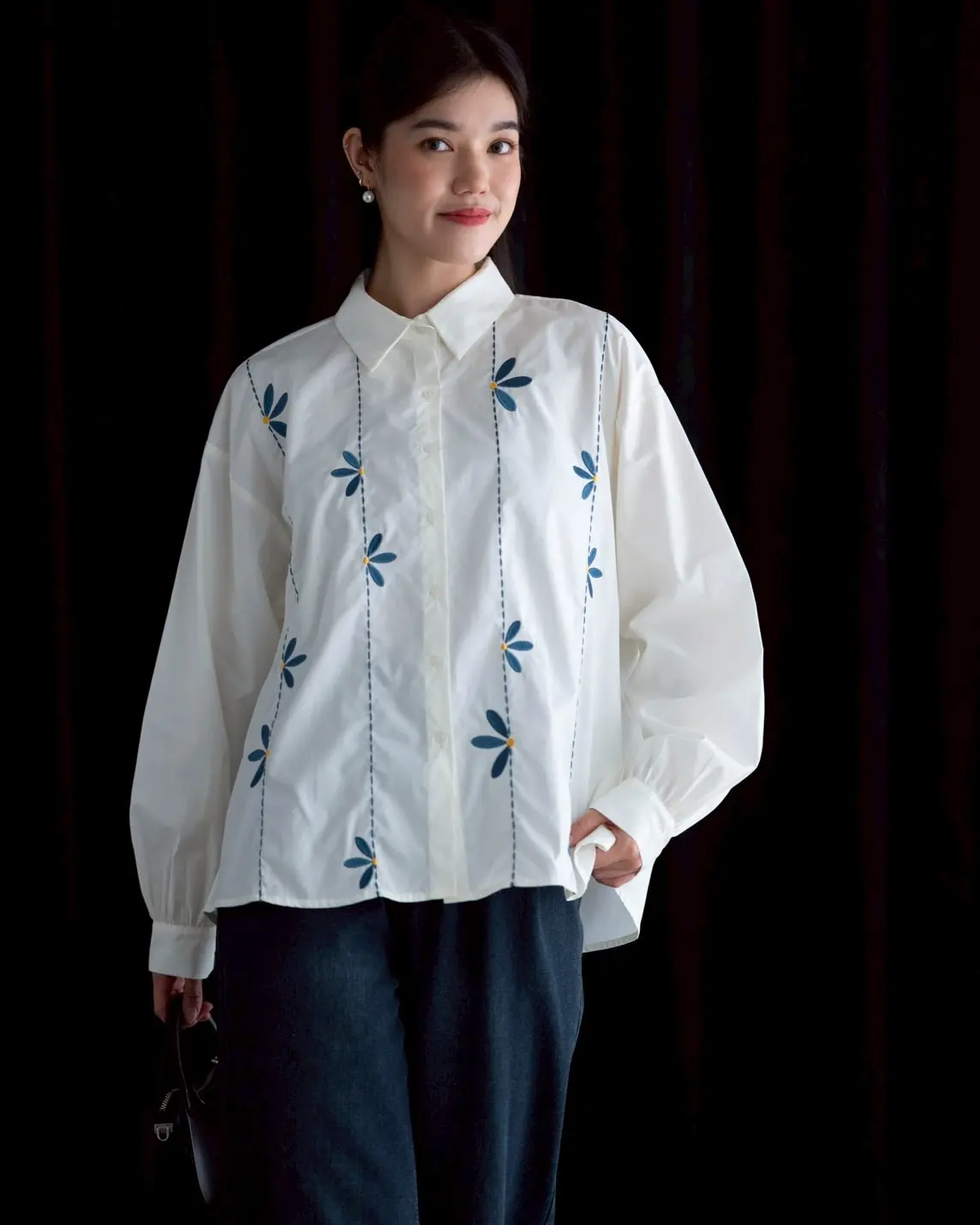 Goutre Shirt Kode 20330 Broken White