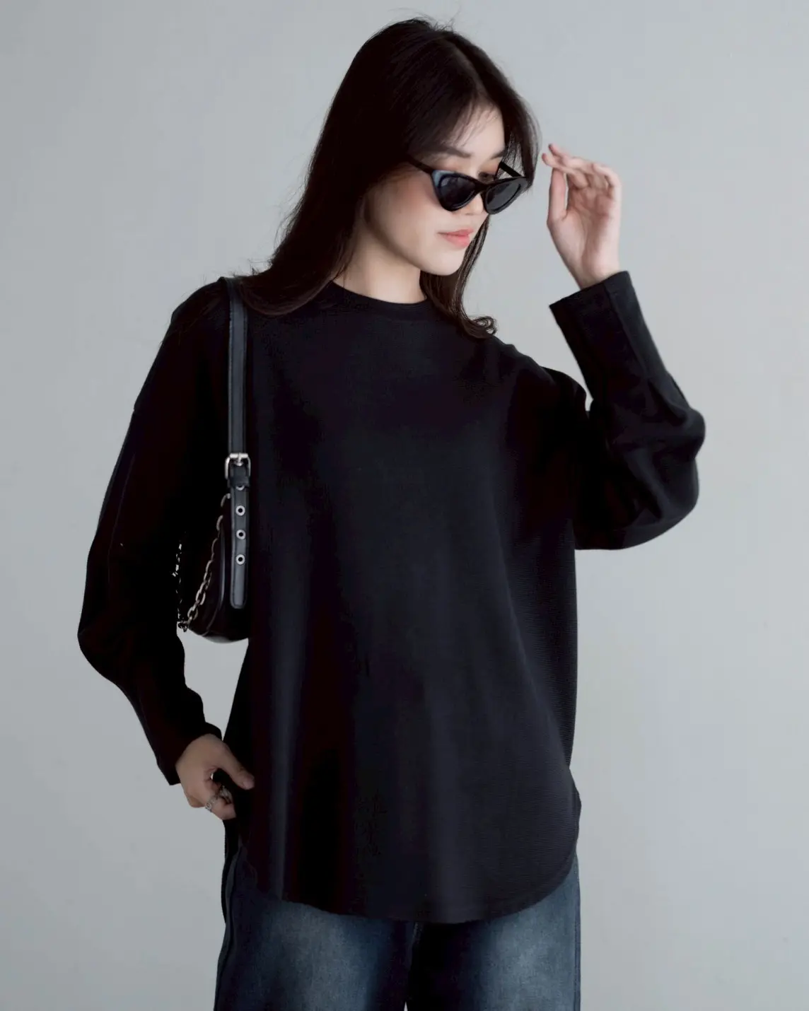 Blinda Longsleeve Kode 4792 Black
