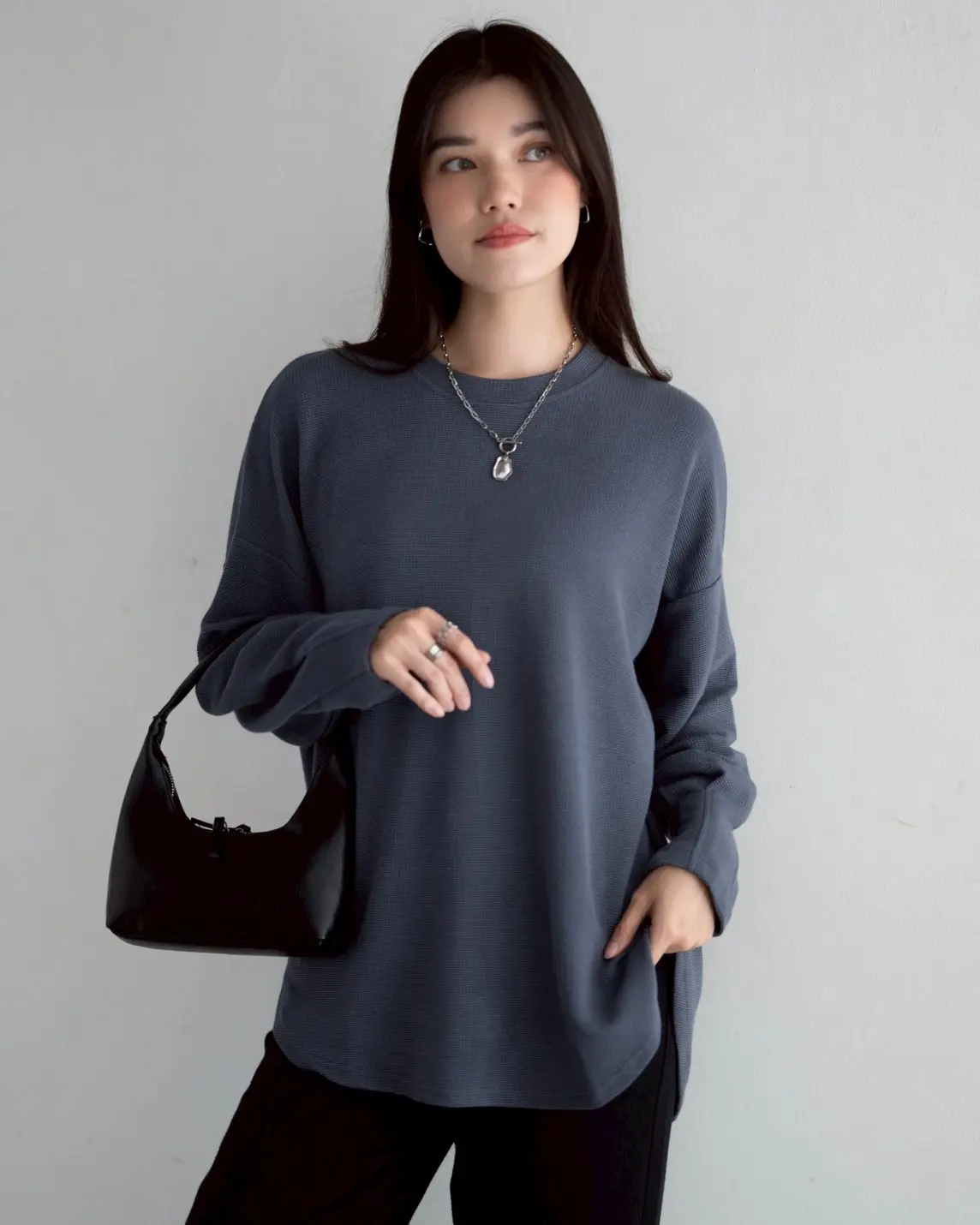 Blinda Longsleeve Kode 4792 Dark Grey