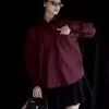 Xabira Shirt Kode 6769 Maroon - Image 2