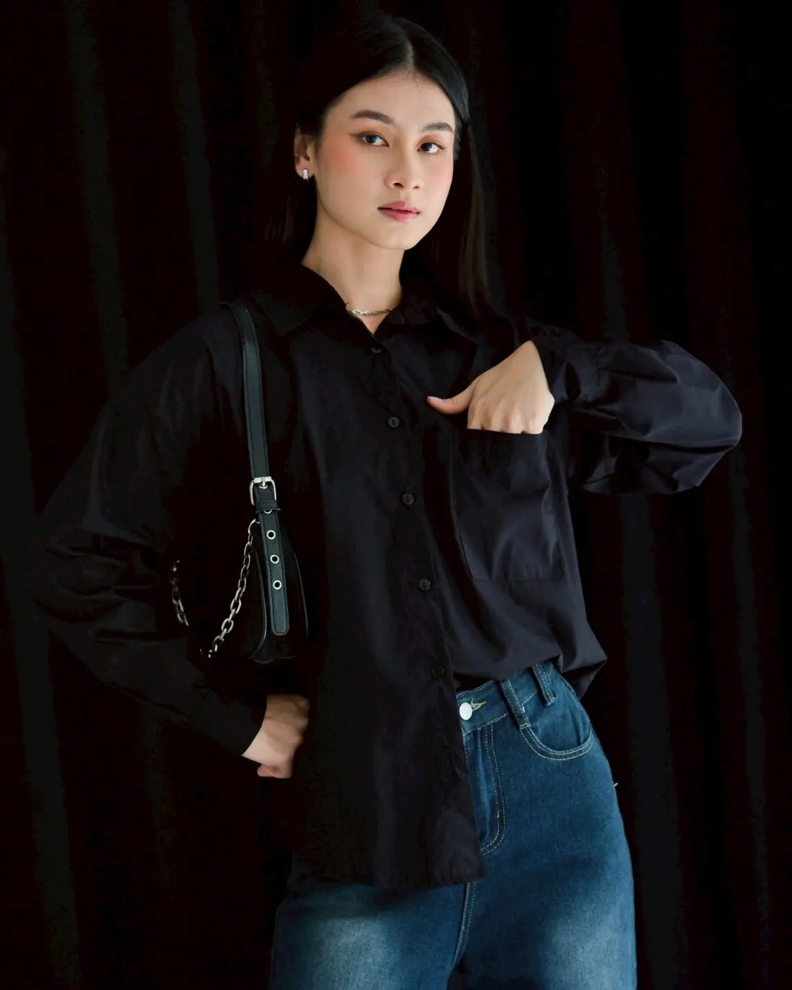 Xabira Shirt Kode 6769 Black - Image 2