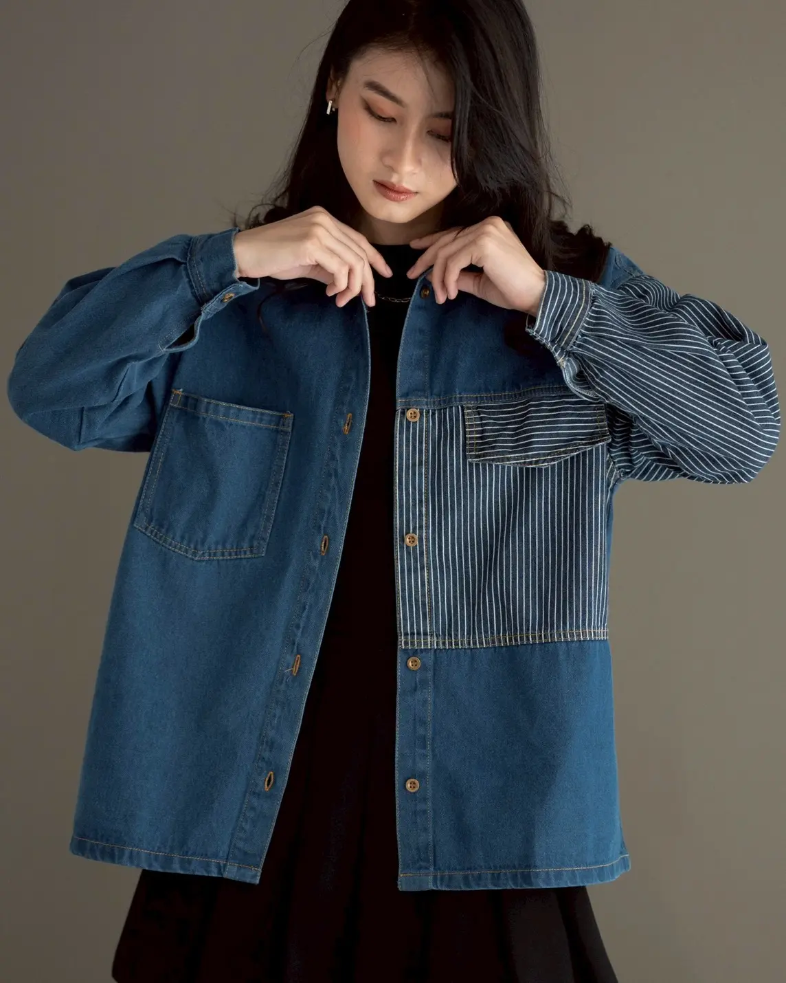Osella Denim Shirt Kode Pq1193 Medium Blue - Image 2