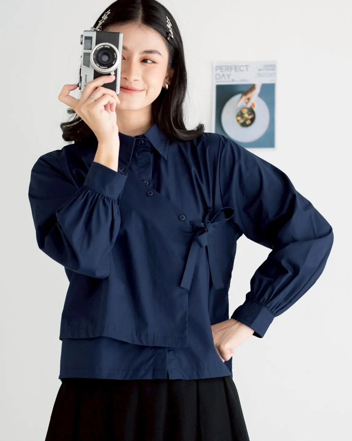 Chaerin Shirt Navy