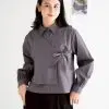 Chaerin Shirt Dark Grey - Image 2
