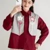 Sofia Shirt Maroon - Image 3