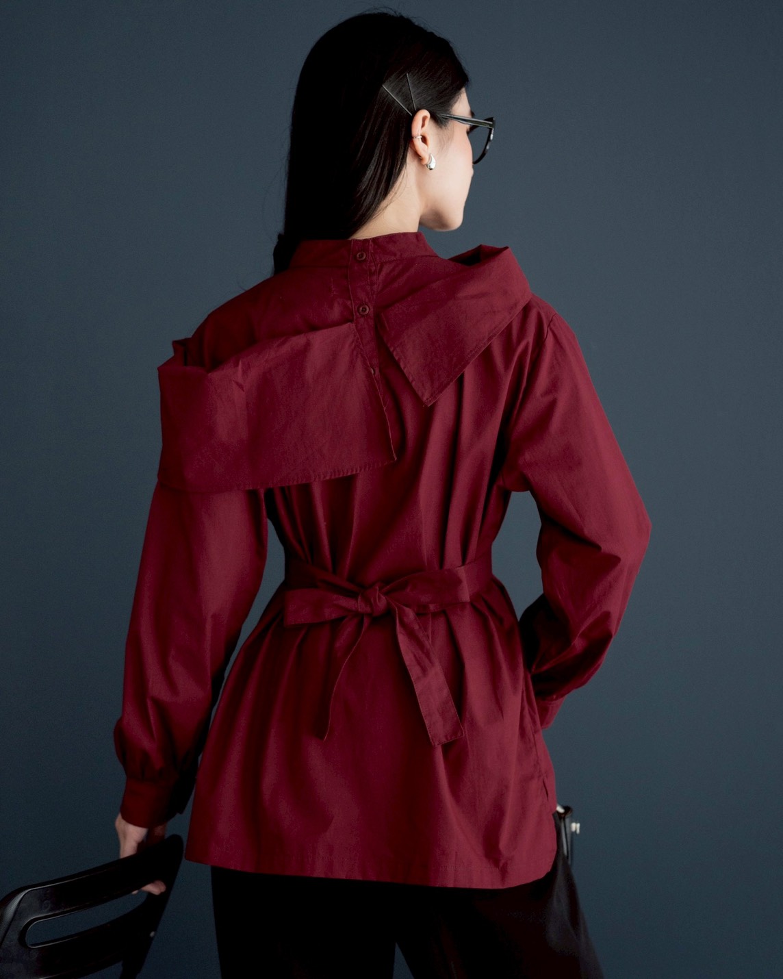 Gorvyn Shirt Maroon - Image 3